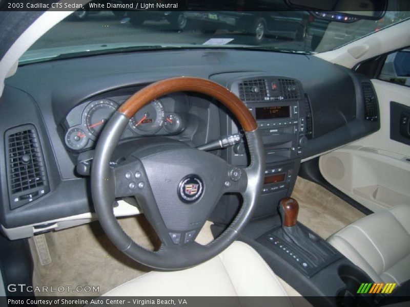 White Diamond / Light Neutral 2003 Cadillac CTS Sedan