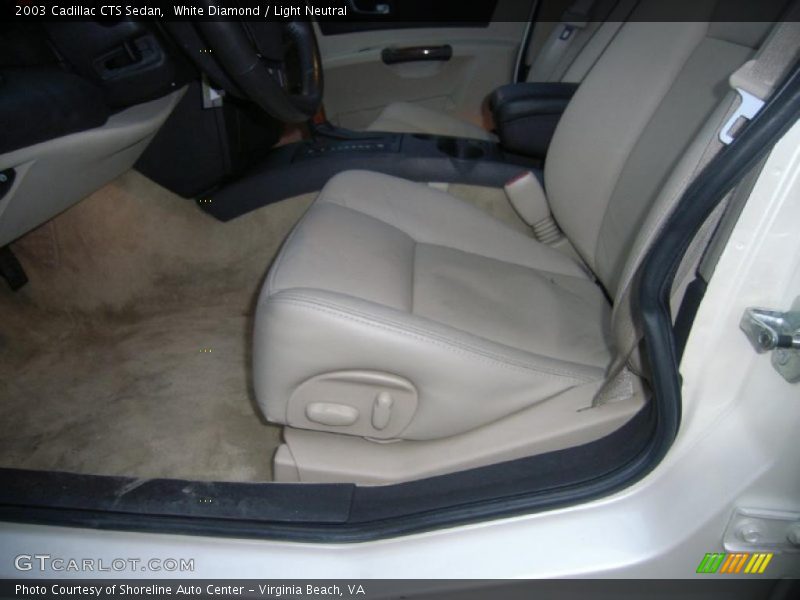 White Diamond / Light Neutral 2003 Cadillac CTS Sedan