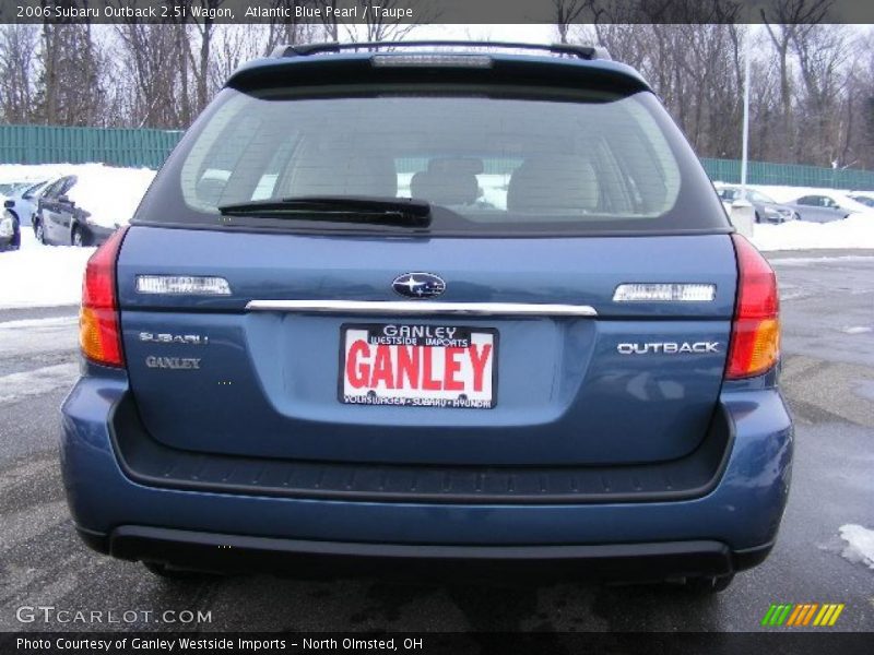 Atlantic Blue Pearl / Taupe 2006 Subaru Outback 2.5i Wagon