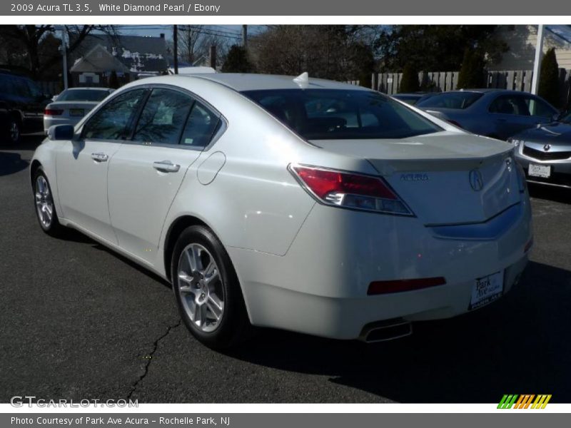 White Diamond Pearl / Ebony 2009 Acura TL 3.5