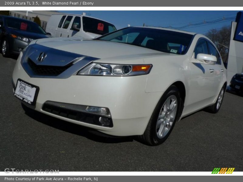 White Diamond Pearl / Ebony 2009 Acura TL 3.5