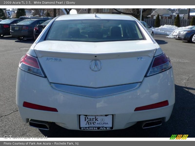 White Diamond Pearl / Ebony 2009 Acura TL 3.5