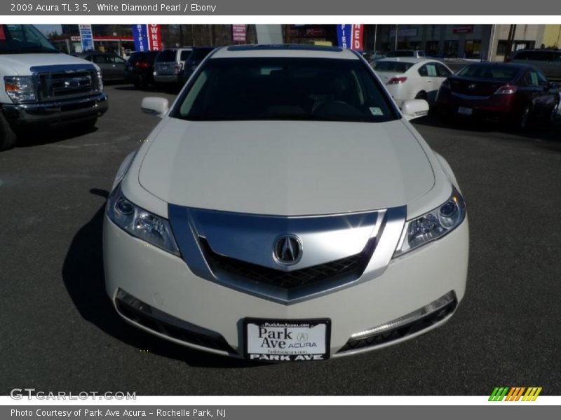 White Diamond Pearl / Ebony 2009 Acura TL 3.5