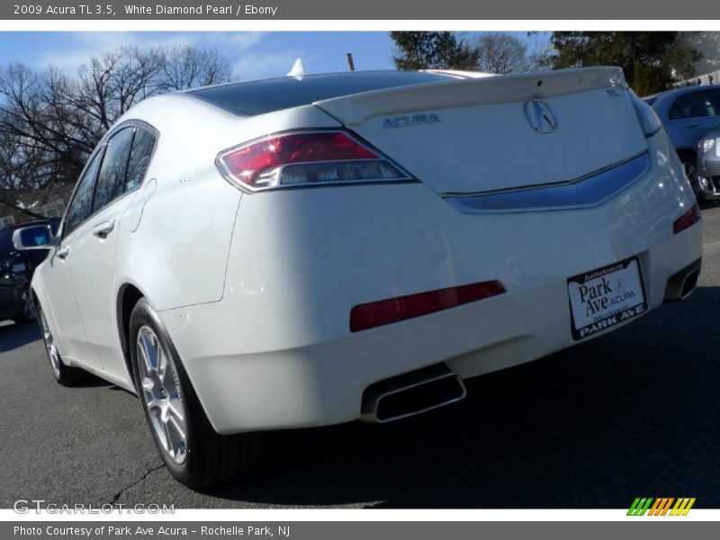 White Diamond Pearl / Ebony 2009 Acura TL 3.5