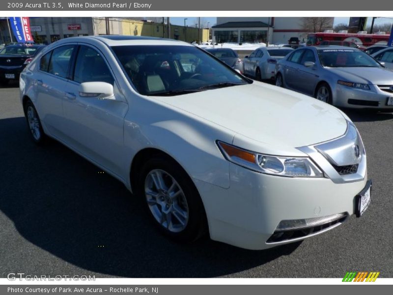 White Diamond Pearl / Ebony 2009 Acura TL 3.5