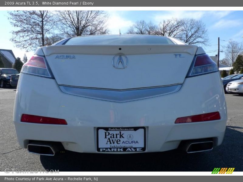 White Diamond Pearl / Ebony 2009 Acura TL 3.5