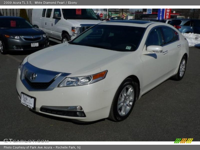 White Diamond Pearl / Ebony 2009 Acura TL 3.5