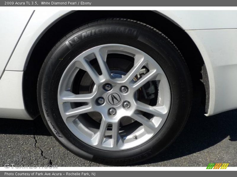 White Diamond Pearl / Ebony 2009 Acura TL 3.5