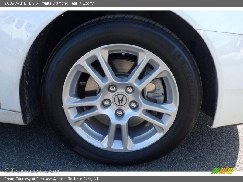 White Diamond Pearl / Ebony 2009 Acura TL 3.5