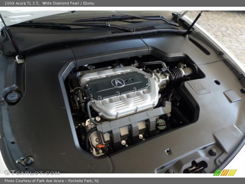 White Diamond Pearl / Ebony 2009 Acura TL 3.5
