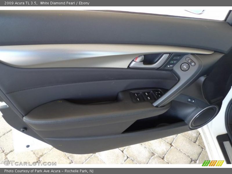 White Diamond Pearl / Ebony 2009 Acura TL 3.5