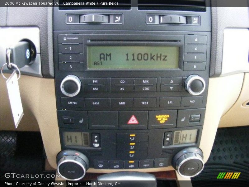Campanella White / Pure Beige 2006 Volkswagen Touareg V6