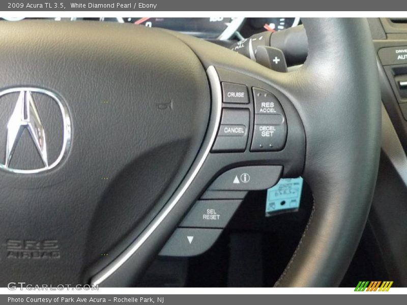 White Diamond Pearl / Ebony 2009 Acura TL 3.5