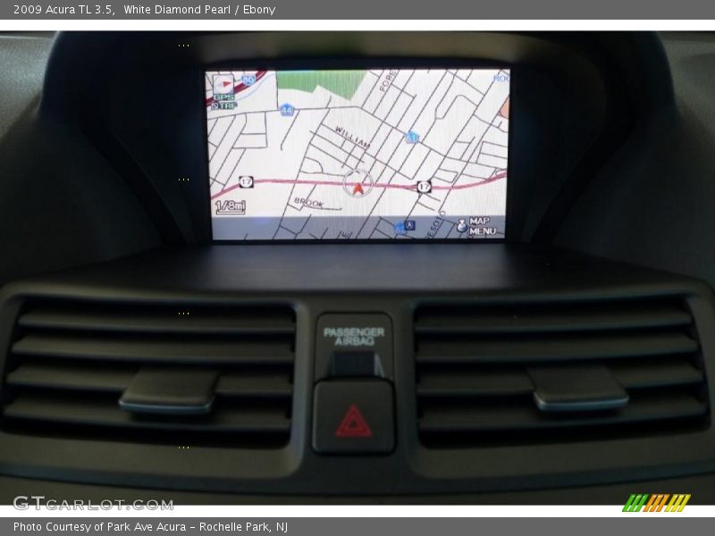 White Diamond Pearl / Ebony 2009 Acura TL 3.5