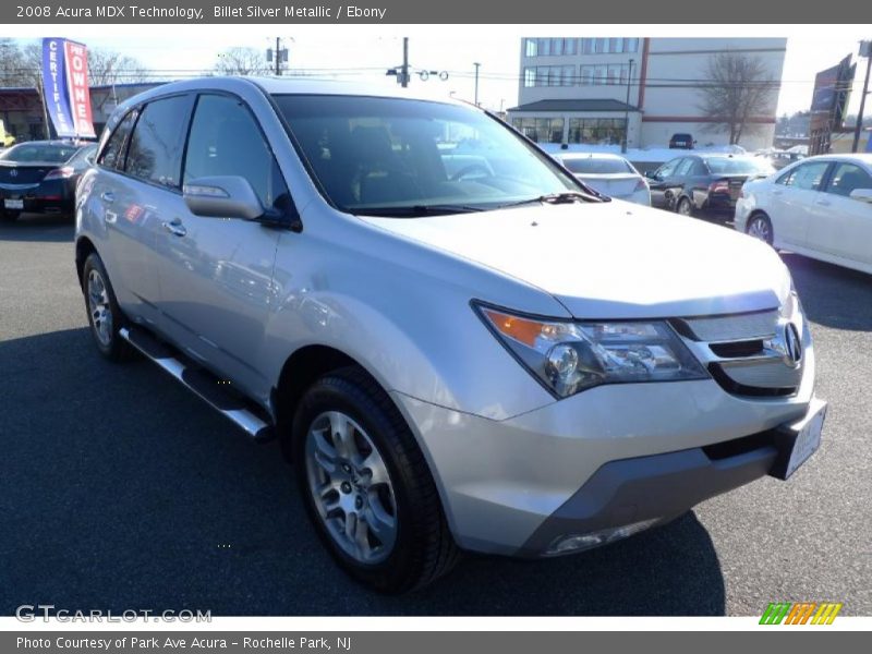 Billet Silver Metallic / Ebony 2008 Acura MDX Technology