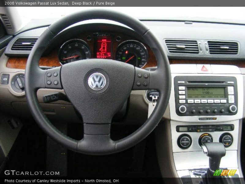 Deep Black / Pure Beige 2008 Volkswagen Passat Lux Sedan