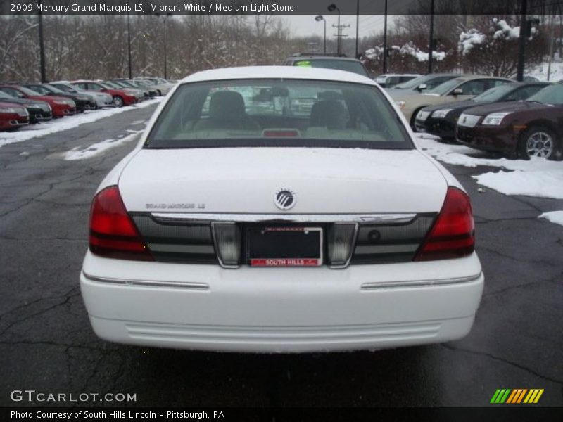 Vibrant White / Medium Light Stone 2009 Mercury Grand Marquis LS