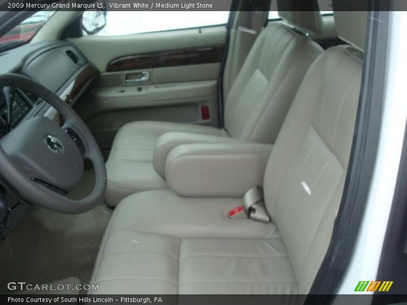 Vibrant White / Medium Light Stone 2009 Mercury Grand Marquis LS