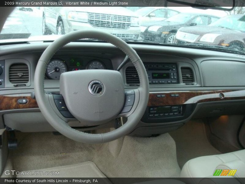 Vibrant White / Medium Light Stone 2009 Mercury Grand Marquis LS