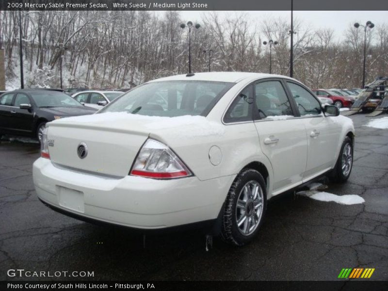 White Suede / Medium Light Stone 2009 Mercury Sable Premier Sedan