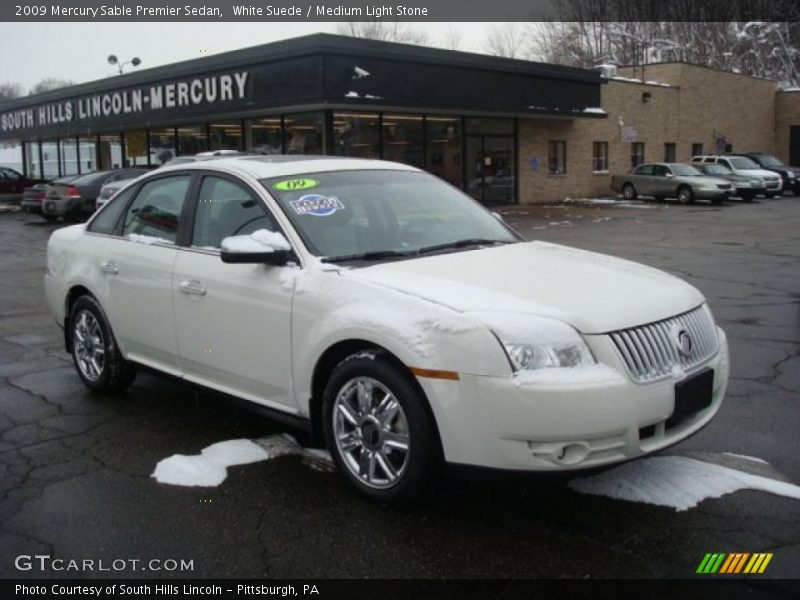 White Suede / Medium Light Stone 2009 Mercury Sable Premier Sedan