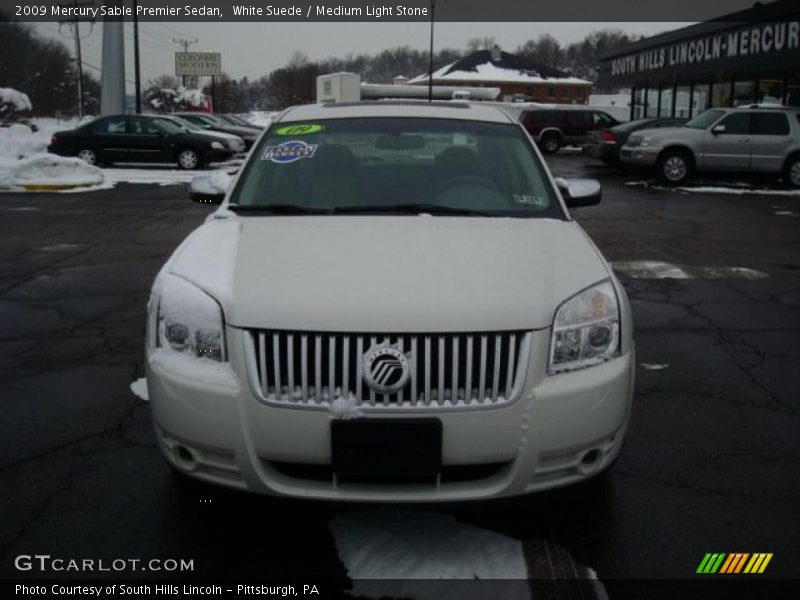 White Suede / Medium Light Stone 2009 Mercury Sable Premier Sedan
