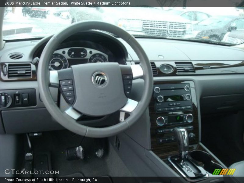 White Suede / Medium Light Stone 2009 Mercury Sable Premier Sedan