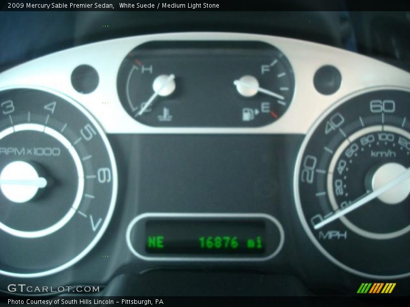 White Suede / Medium Light Stone 2009 Mercury Sable Premier Sedan