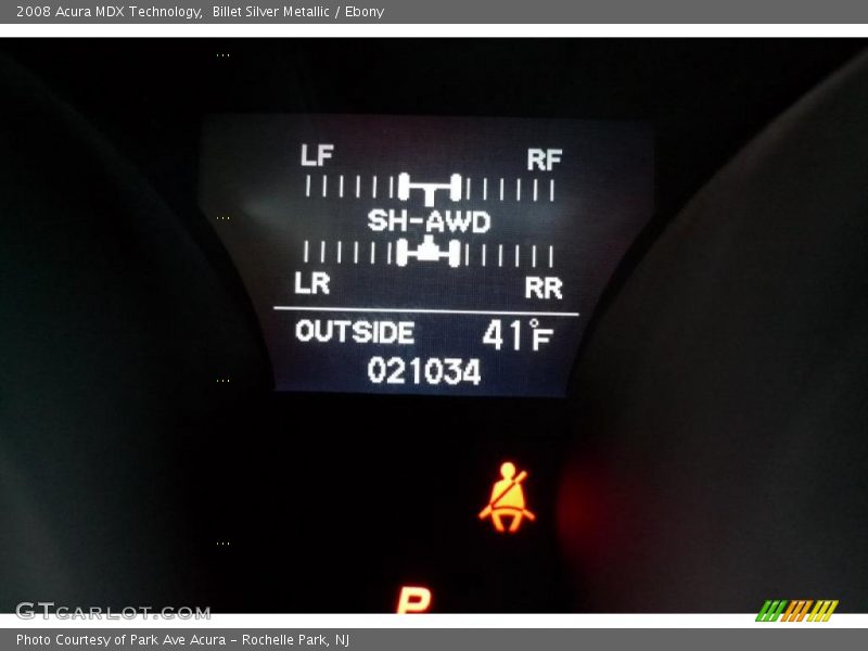 Billet Silver Metallic / Ebony 2008 Acura MDX Technology