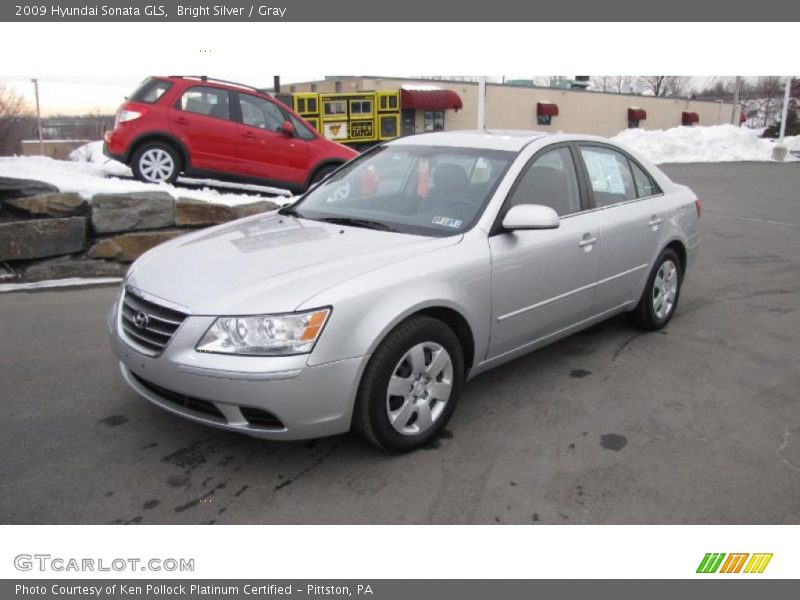 Bright Silver / Gray 2009 Hyundai Sonata GLS