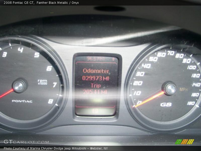 Panther Black Metallic / Onyx 2008 Pontiac G8 GT