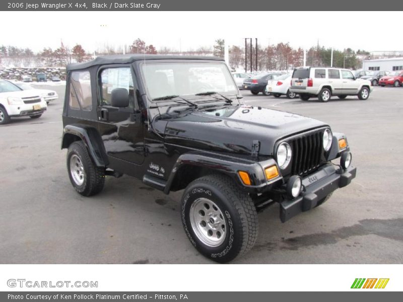 Black / Dark Slate Gray 2006 Jeep Wrangler X 4x4