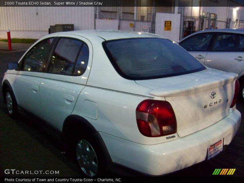 Super White / Shadow Gray 2000 Toyota ECHO Sedan