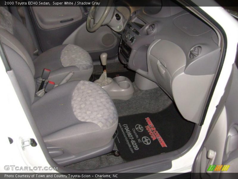 Super White / Shadow Gray 2000 Toyota ECHO Sedan