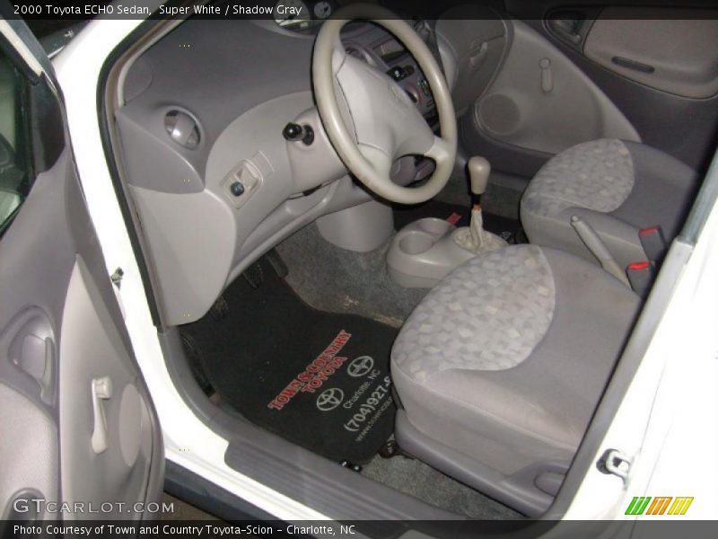 Super White / Shadow Gray 2000 Toyota ECHO Sedan