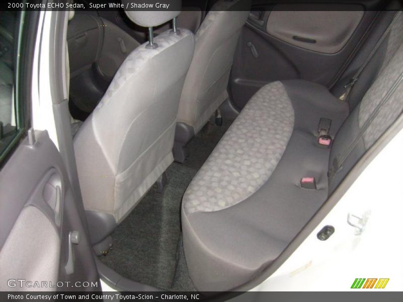 Super White / Shadow Gray 2000 Toyota ECHO Sedan