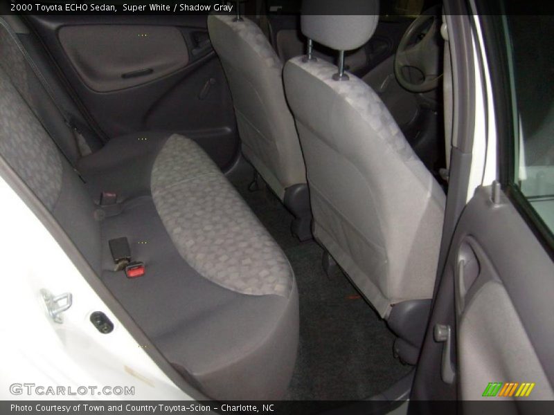 Super White / Shadow Gray 2000 Toyota ECHO Sedan