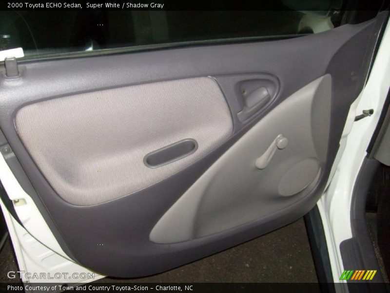 Super White / Shadow Gray 2000 Toyota ECHO Sedan
