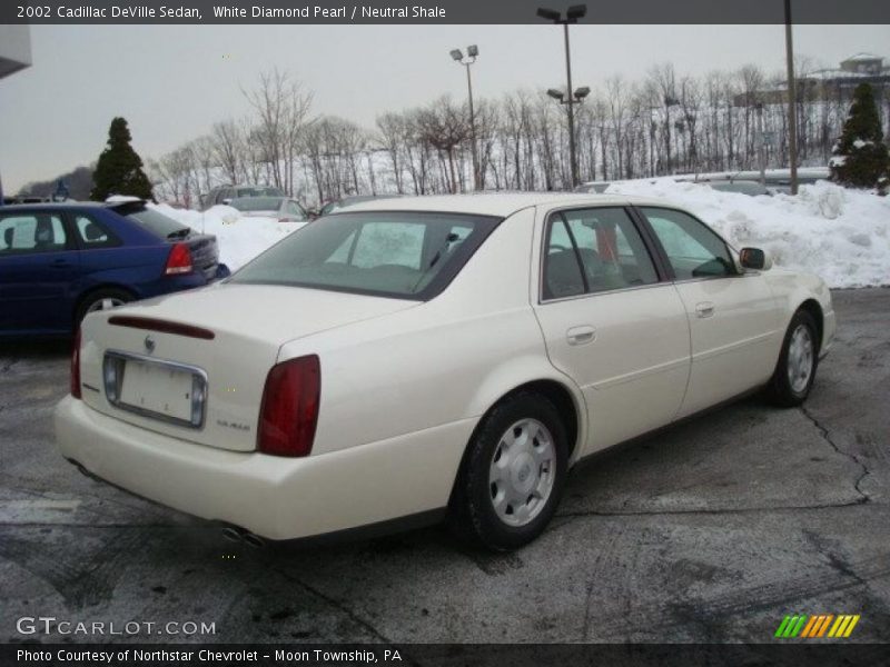 White Diamond Pearl / Neutral Shale 2002 Cadillac DeVille Sedan