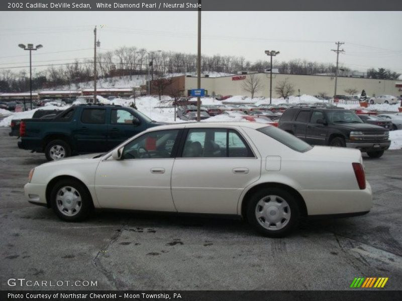 White Diamond Pearl / Neutral Shale 2002 Cadillac DeVille Sedan