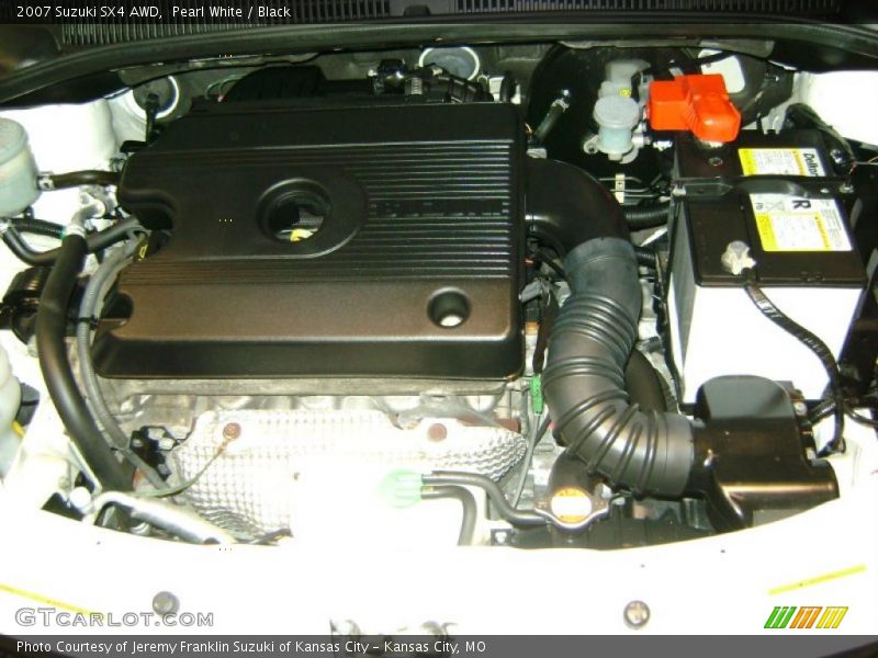 Pearl White / Black 2007 Suzuki SX4 AWD
