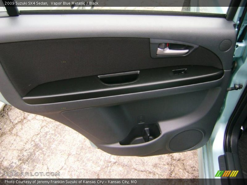 Vapor Blue Metallic / Black 2009 Suzuki SX4 Sedan