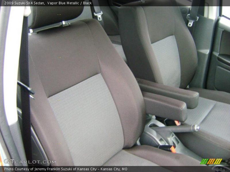 Vapor Blue Metallic / Black 2009 Suzuki SX4 Sedan