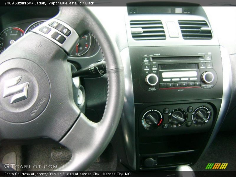 Vapor Blue Metallic / Black 2009 Suzuki SX4 Sedan