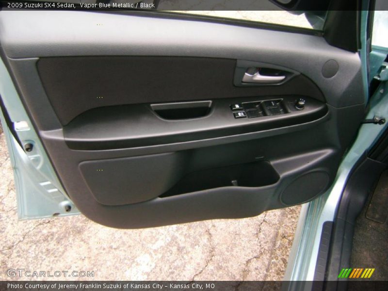 Vapor Blue Metallic / Black 2009 Suzuki SX4 Sedan