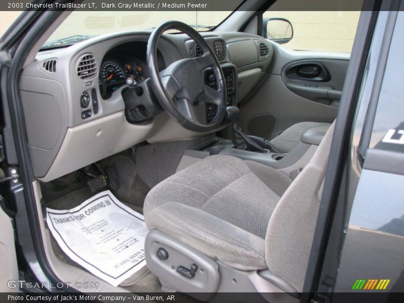 Dark Gray Metallic / Medium Pewter 2003 Chevrolet TrailBlazer LT