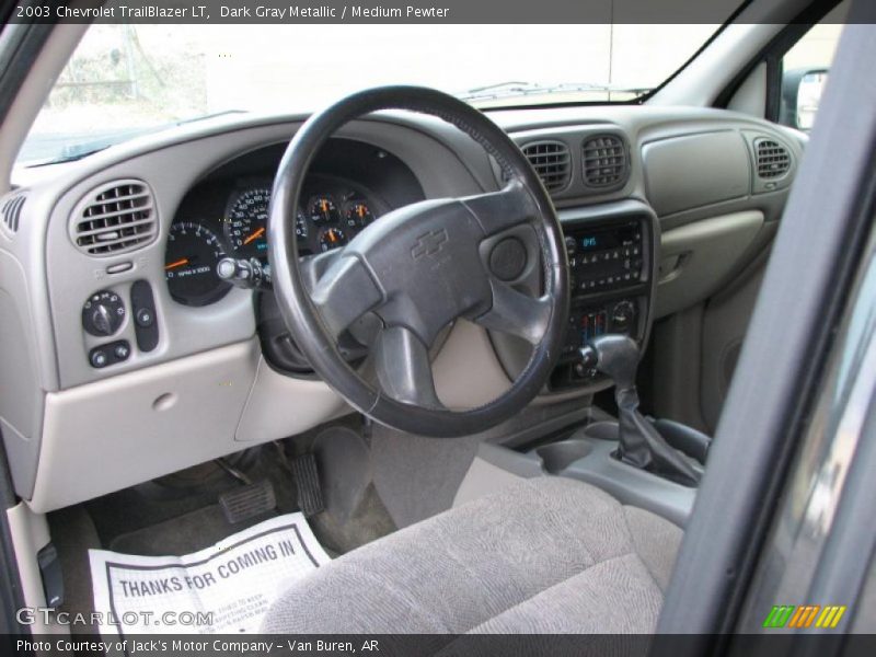 Dark Gray Metallic / Medium Pewter 2003 Chevrolet TrailBlazer LT