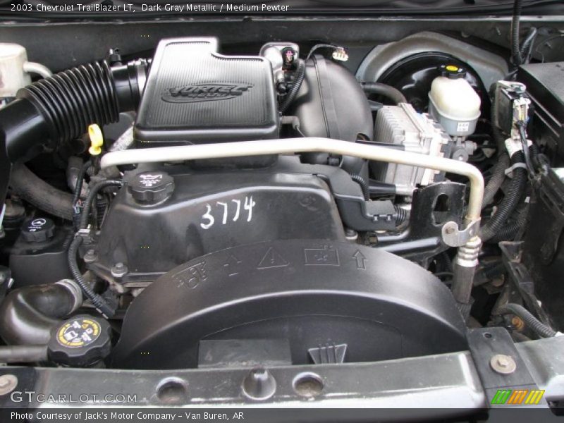 Dark Gray Metallic / Medium Pewter 2003 Chevrolet TrailBlazer LT