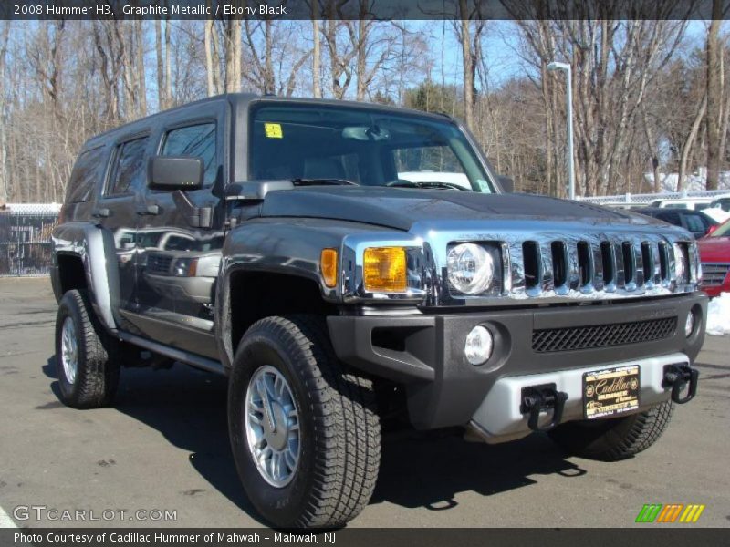 Graphite Metallic / Ebony Black 2008 Hummer H3