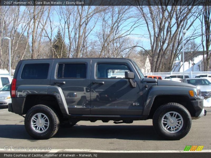 Slate Blue Metallic / Ebony Black 2007 Hummer H3